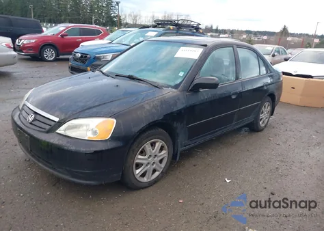 2003 Honda Civic Ex z USA, uszkodzony, nr VIN 2HGES26793H544773
